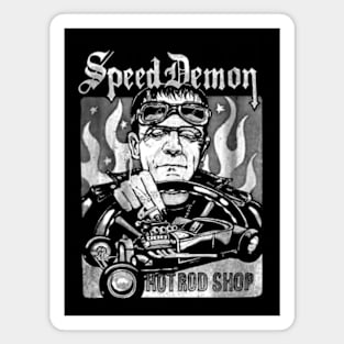 Speed Demon Hot Rod Shop Magnet